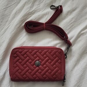Lug Red Quilted Crossbody Bag